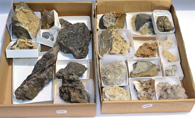 Lot 3035 - Two Trays of Mineral Specimens, mostly from Alston Moor, Cumbria including Alston Moor and...