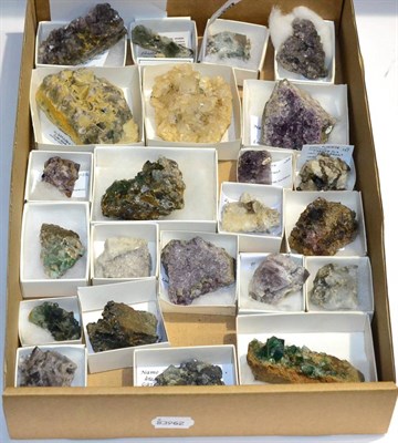 Lot 3036 - A Tray of Mostly Fluorite Specimens, from Weardale County Durham including Fluorite from the...