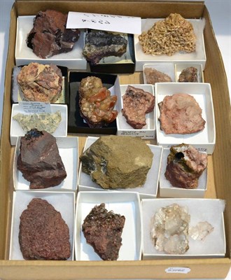 Lot 3039 - A Tray of Mineral Specimens, mostly from West Cumbria and Furness including blue Fluorite from...