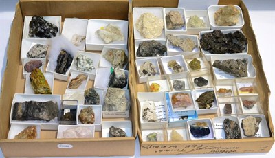 Lot 3041 - Two Trays of Mineral Specimens, from North America including specimens from The Weatley Mine...