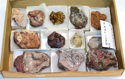 Lot 3042 - A Tray of Mineral Specimens, from Furness and West Cumbria including blue Fluorite from The...