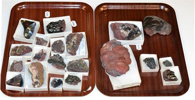 Lot 3049 - Two Trays of Kidney and Pencil Haematites and Specularites, from West Cumbria