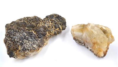 Lot 3061 - Two Mineral Specimens, one Baryte from the Silverband Mine Knock, Appleby, Cumbria, the other a...