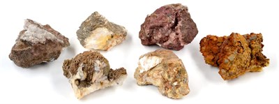 Lot 3069 - Six Mineral Specimens, including Smithsonite Epimorphing Calcite crystals from Coldstones...