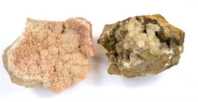 Lot 3089 - Two Large Mineral Specimens, a nail head Calcite specimen from Coldstones Quarry, Greenhow...