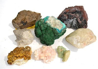 Lot 3101 - A Tray of Eight Mineral Specimens, including Smithsonite Calcite epimorphs after Calcite from...