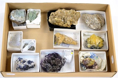 Lot 3146 - A Collection of Specimens, including Fluorite, Baryte, Apatite etc