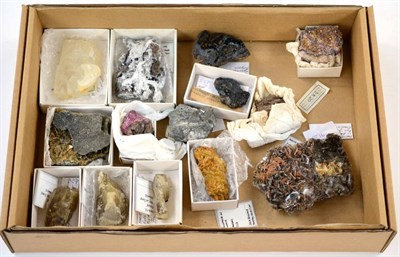 Lot 3147 - A Mixed Box Containing Fourteen Mineral Specimens