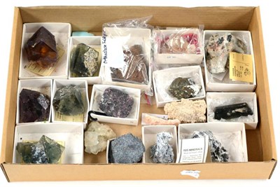 Lot 3148 - Five Fluorites and Seven Mixed Specimens