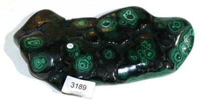 Lot 3189 - A Polished Malacite Specimen, Zaire