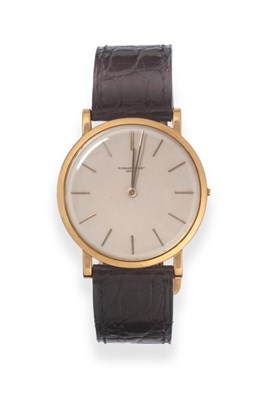 Lot 100 - An 18ct Gold Wristwatch, signed Audemars Piguet, circa 1975, (calibre 2003) lever movement...