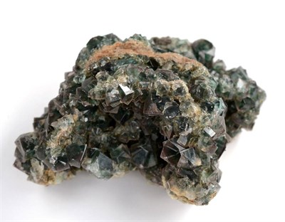 Lot 3226 - A Group of Inter-Penetrant Green Fluorite Crystals, by repute from Middlehope Mine, Westgate,...