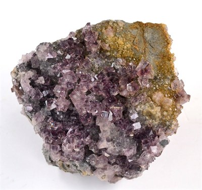 Lot 3229 - A Fluorite Group of Inter-Penetrant Twinned Crystals, Frazers Hush Mine, Rookhope, Weardale