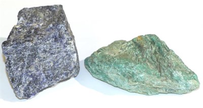 Lot 3241 - Two Decorative Mineral Specimens, a Sodalite and another display specimen