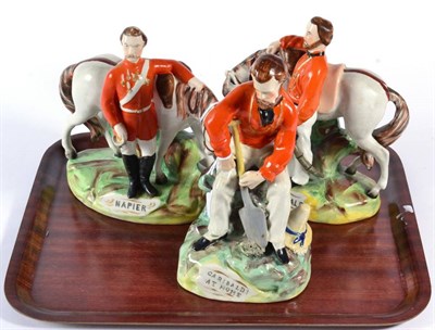 Lot 167 - A Staffordshire Pottery Figure of Garibaldi at Home, mid 19th century, the seated figure with a...