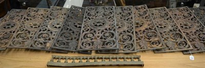 Lot 280 - A Set of Eleven Early 19th Century Gilt Metal Panels, each of double sided rectangular form,...