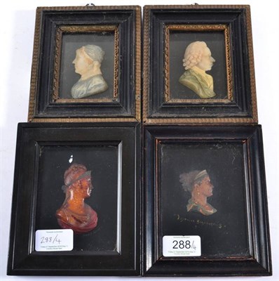 Lot 288 - After Bertrand Andrieu (French, 1761-1822): A Coloured Wax Relief Bust Portrait of Josephine de...