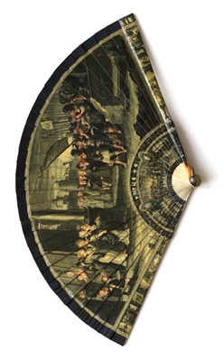 Lot 512 - The Return of Jephthah: A Fine Early to Mid 18th Century Ivory Bris‚ Fan, painted most...