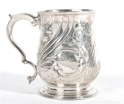 Lot 527 - An Early George III Silver Christening Mug, probably William Cripps, London 1761, baluster form and