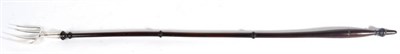 Lot 560 - A George III Silver Toasting Fork, maker's mark indistinct, probably London 1791, with turned...