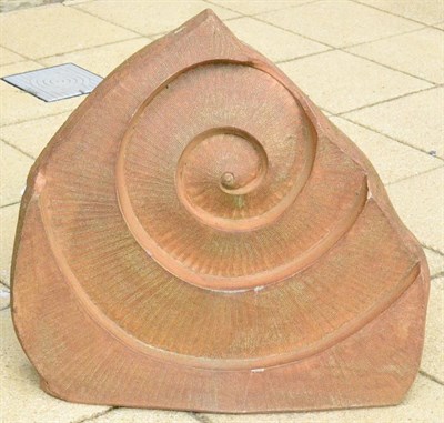 Lot 502 - Dennis Kilgallon (Contemporary):  "Random Spiral ", high fired stoneware, impressed signature...