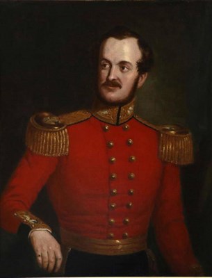 Lot 1146 - Follower of Frans Xaver Winterhalter (1805-1873) ''Portrait of William Cunnyngham Burton, Yeoman of
