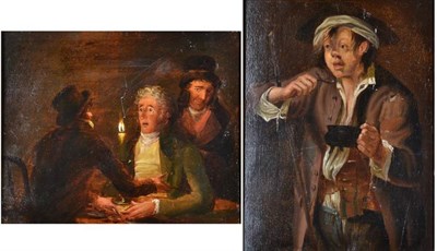 Lot 1181 - Follower of William Hogarth FRSA (1697-1764) Portrait of a beggar boy, three quarter length...