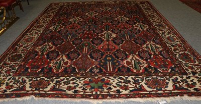Lot 1282 - Bakhtiyari Carpet West Iran, 2nd quarter 20th century The polychrome compartmentalised field of...