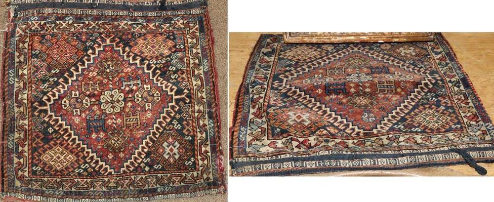 Lot 1305 - Kashgai Khorgeen Rug South West Iran, late 19th century Each with a madder hooked medallion...