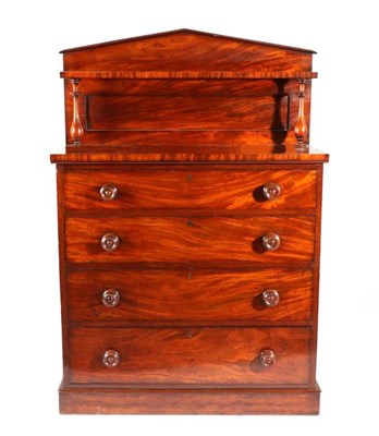 Lot 1389 - An Early Victorian Mahogany Straight Front Chest of Drawers, mid 19th century, the...