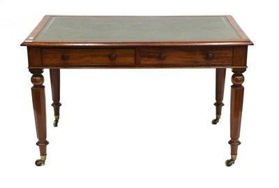 Lot 1457 - A Victorian Mahogany Writing Table, circa 1845, stamped Giles & Edwards, 134 Oxford Street, London