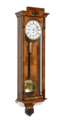 Lot 969 - A Vienna Grande Sonnerie Wall Clock, signed Reingruber in Wien, circa 1850, nicely figured burr...