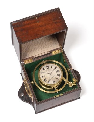 Lot 973 - A Rare Early 19th Century Mahogany One Day Marine Chronometer, signed George Hornby & Son,...