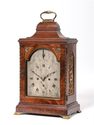 Lot 978 - A George III Mahogany Striking Table Clock, signed John Massey, Bridge Road, Lambeth, circa...