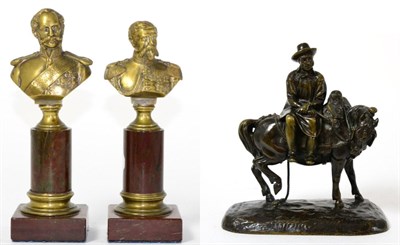 Lot 993 - After Jean Francois Theodore Gechter (French, 1786-1844): A Bronze Group of a Farmer, sitting...