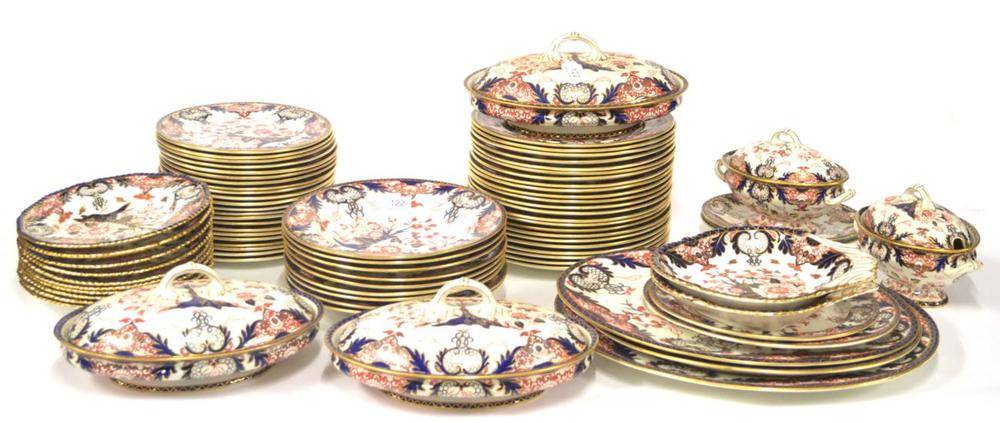 Lot 122 - A Royal Crown Derby Imari Pattern Dinner Service, various dates, late 19th/20th century,...