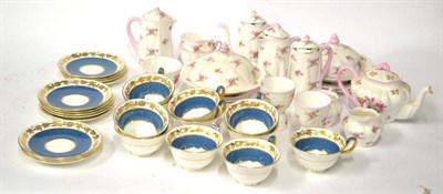 Lot 130 - A Quantity of Assorted Shelley Tableware, 20th century, comprising a pair of coffee pots, pair...