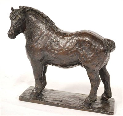 Lot 286 - A Bronze Sculpture of a Heavy Horse, modern, signed Cristophe, limited edition 1/10, marked...