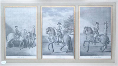 Lot 407 - Muntaner, After Carnicero ";Real Picadero"; A set of twelve engravings including ";Galope De...