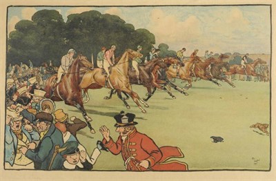 Lot 408 - After Cecil Aldin (1870-1935)  ";The Start"; Signed in pencil, a colour reproduction,  together...