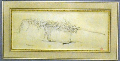 Lot 434 - Edward Duncan RWS (1803-1882) Study of seaweed in a basket Signed, with the artist's studio...