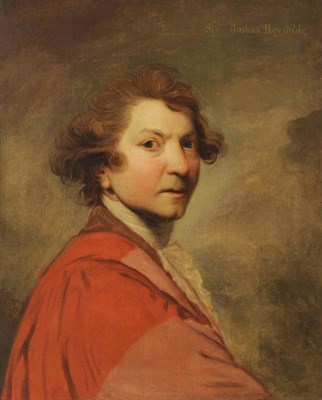 Lot 495 - Circle of Sir Joshua Reynolds (18th/19th century) ";Self Portrait in his Academical Robes"; Oil...