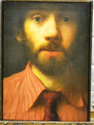 Lot 501 - Eugene Cusack (20th century) American ";Self Portrait"; Signed, oil on canvas, 35.5cm by 25.5cm...