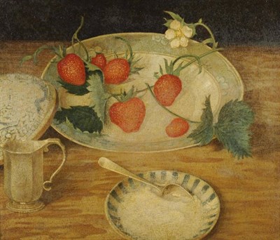 Lot 503 - Maxwell Ashby Armfield RWS (1881-1972) ";Strawberries and Cream"; Monogrammed, tempera on...