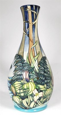 Lot 131 - Moorcroft Pottery: A modern Trial vase, dated 1.8.00, 43cm high