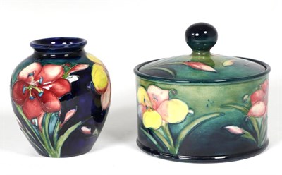 Lot 133 - Moorcroft Pottery: a jar and cover, and a vase