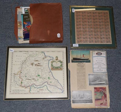 Lot 217 - A group of collector's items, including New York World's Fair souvenir, Cunard White Star...