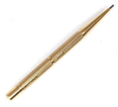 Lot 287 - A 9 carat gold pencil