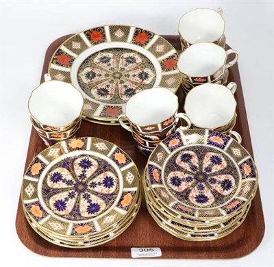 Lot 305 - A quantity of Royal Crown Derby, Old Imari 1128 pattern wares including assorted tea wares and...