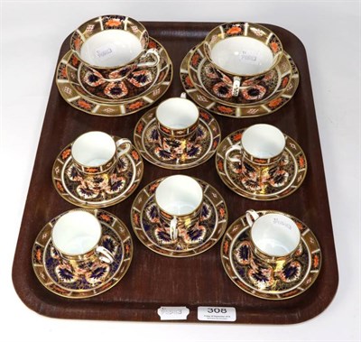 Lot 308 - A quantity of Royal Crown Derby, Old Imari 1128 pattern wares including six coffee cups and saucers